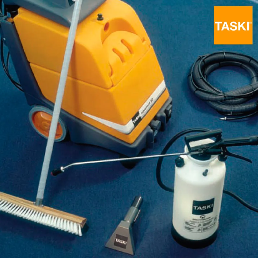 Equipo TASKI con sus accesorios y recambios